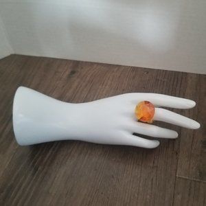 4FOR$25 Acrylic Ring - One Size (orange)